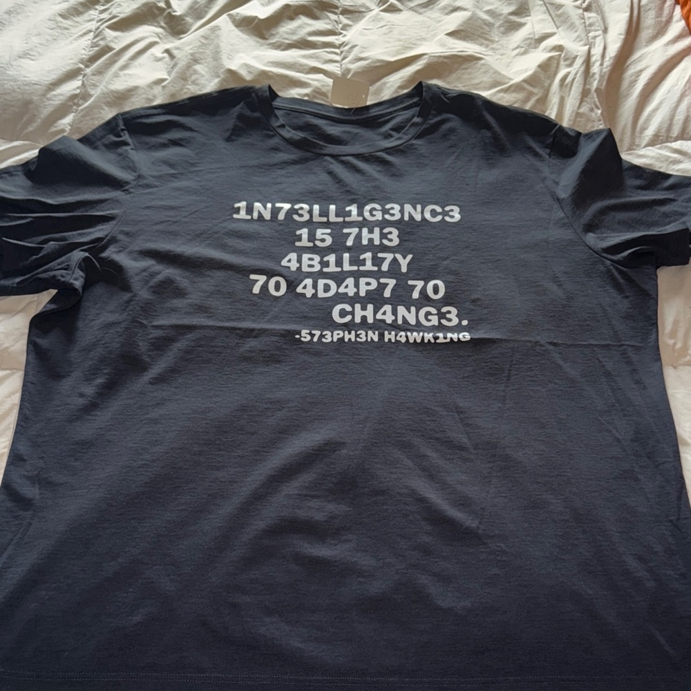 NWOT SHEIN “Intelligence Is The Ability To Adapt To Change. Stephen Hawking”